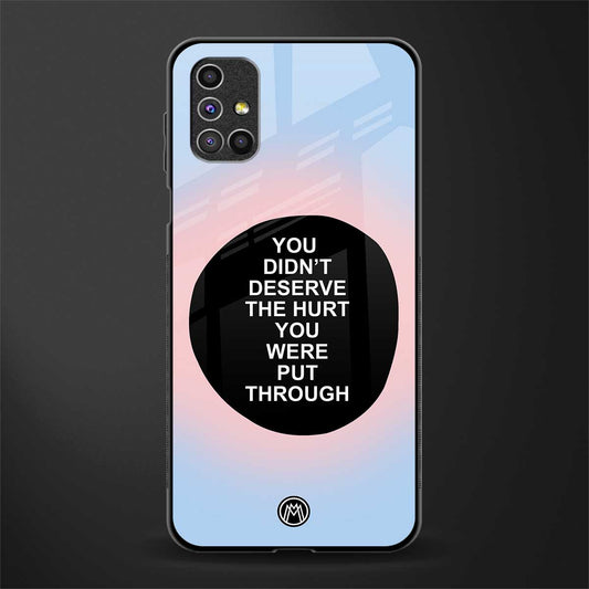 hurt glass case for samsung galaxy m31s image
