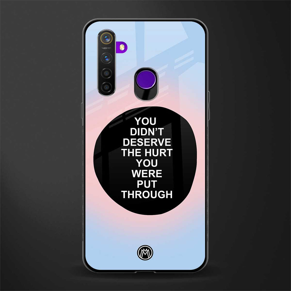 hurt glass case for realme 5 image