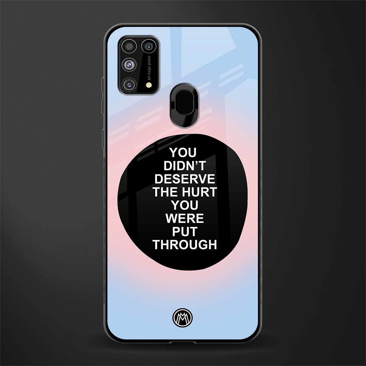 hurt glass case for samsung galaxy m31 image