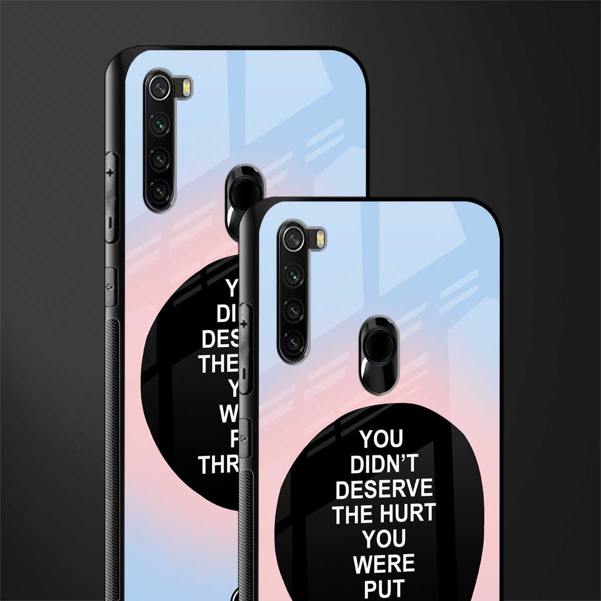 hurt glass case for redmi note 8 image-2