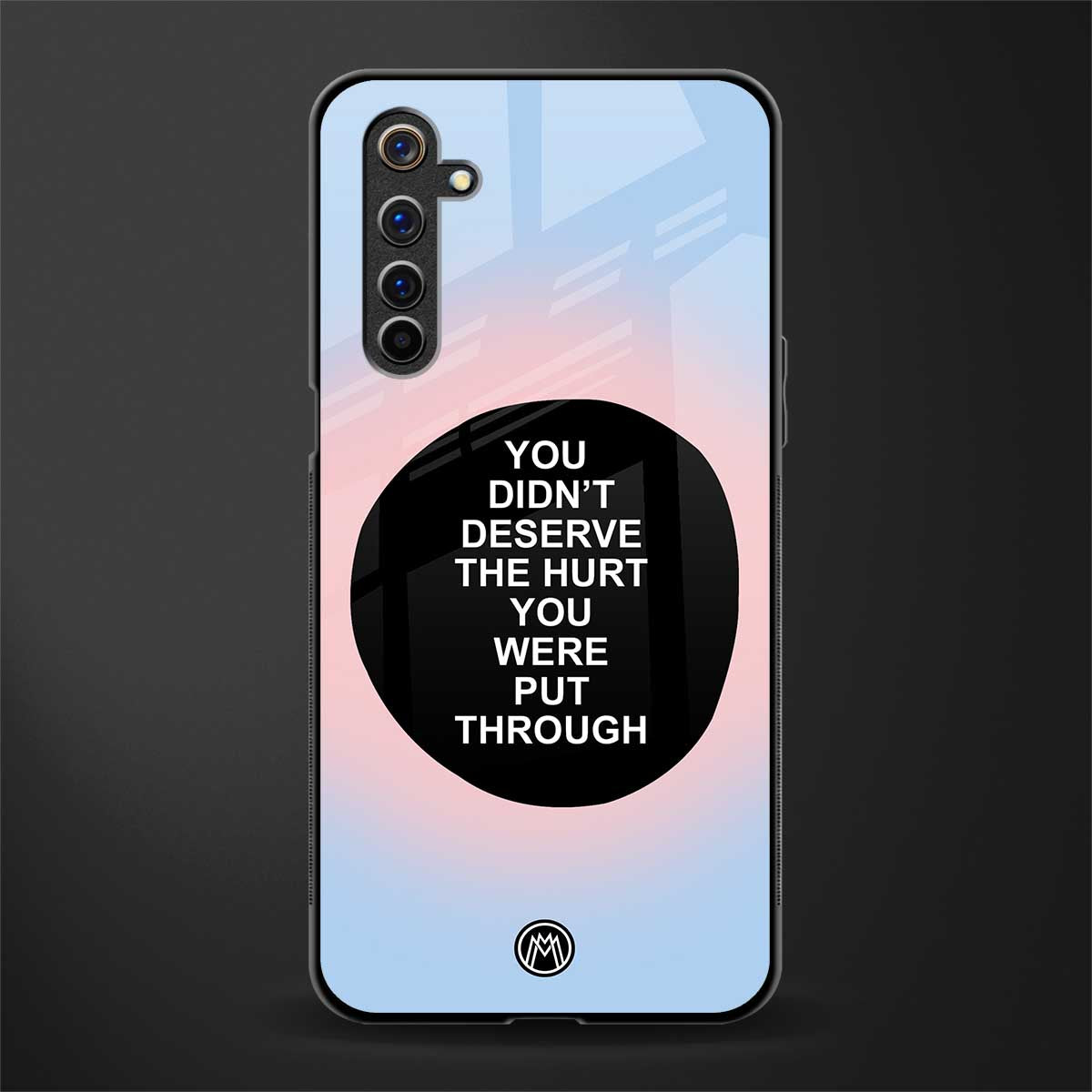 hurt glass case for realme 6 image