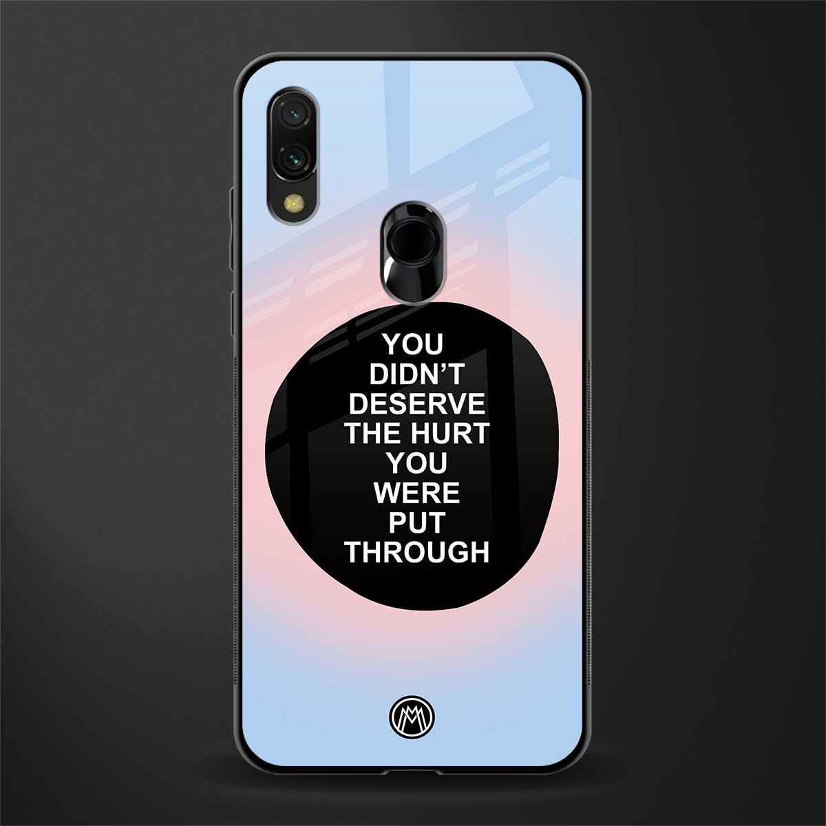 hurt glass case for redmi note 7 image