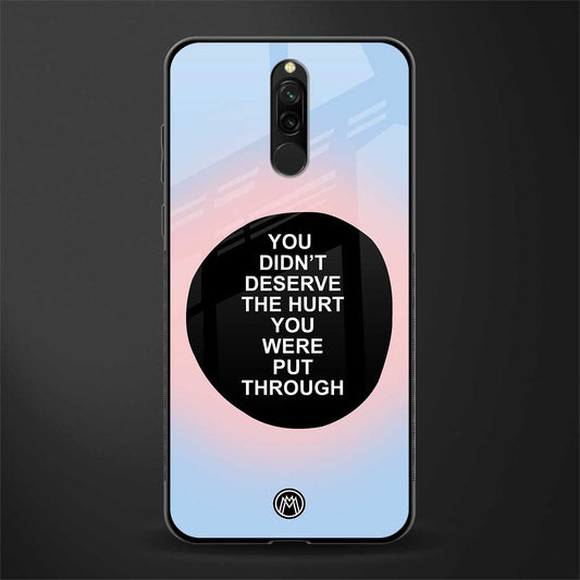 hurt glass case for redmi 8 image