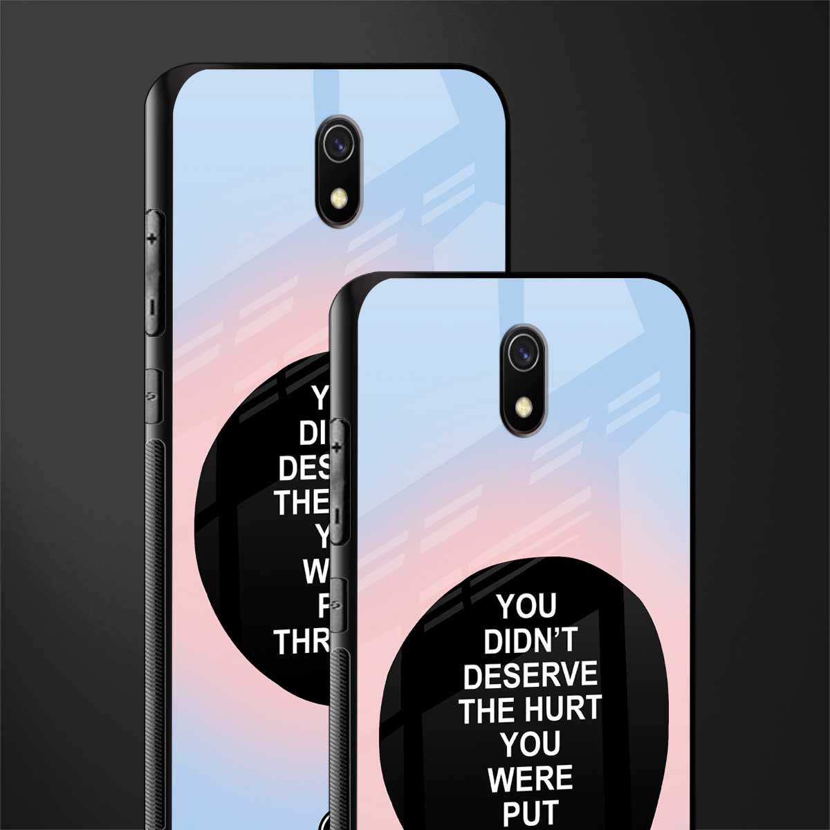 hurt glass case for redmi 8a image-2