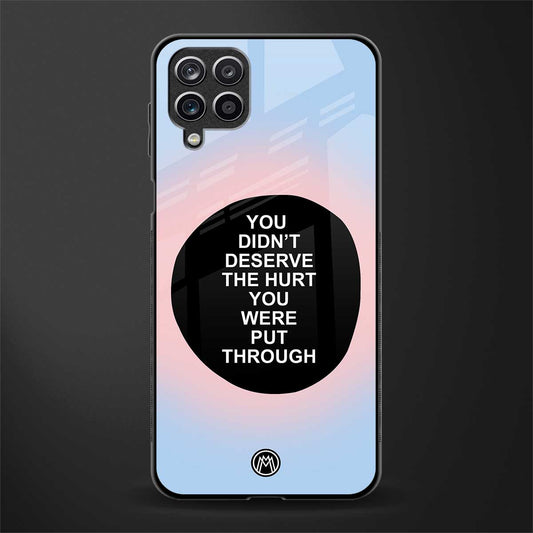 hurt back phone cover | glass case for samsung galaxy a22 4g