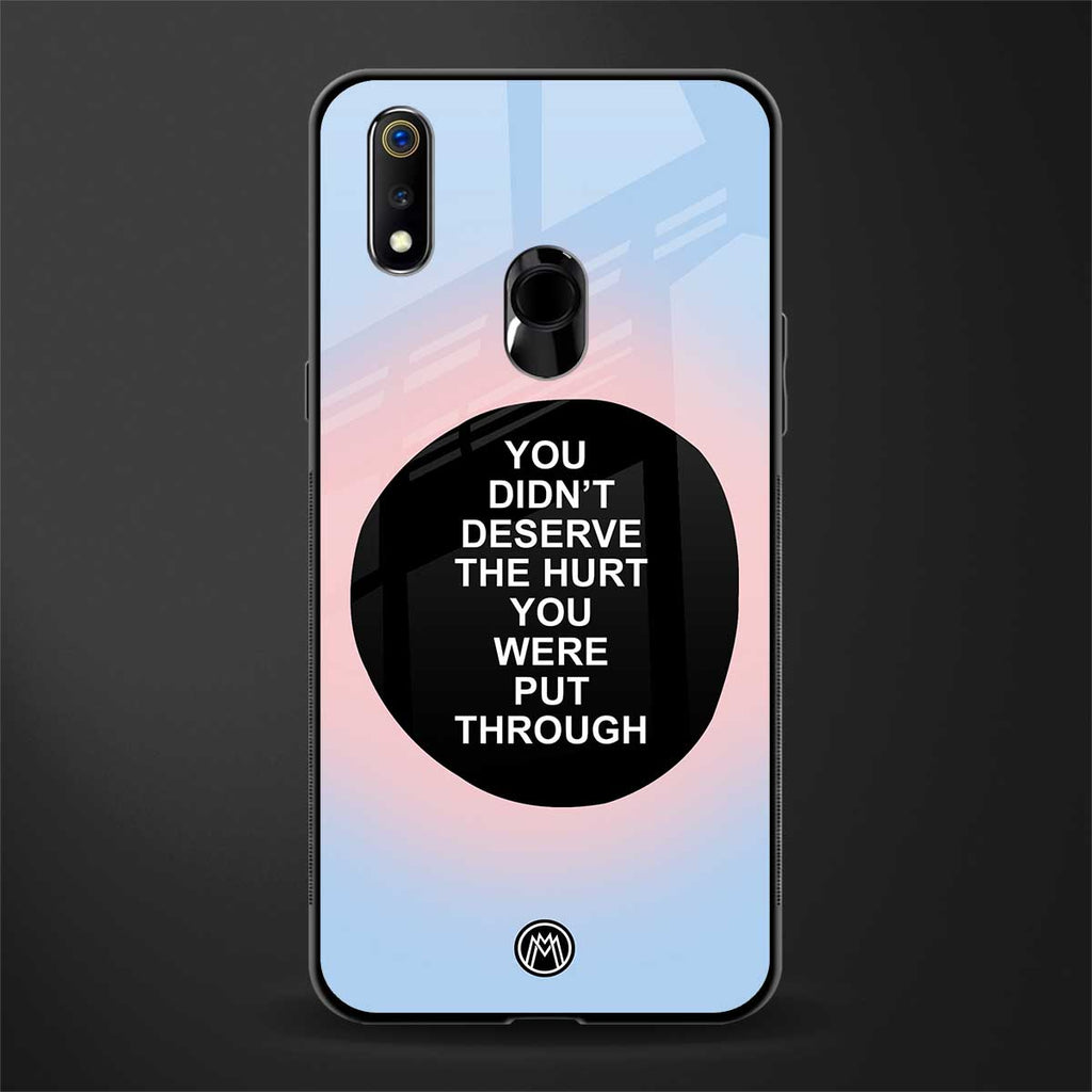 hurt glass case for realme 3 pro image