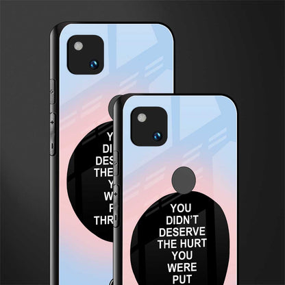 hurt back phone cover | glass case for google pixel 4a 4g