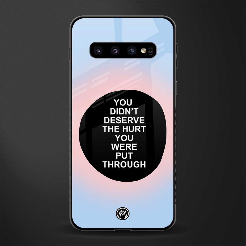 hurt glass case for samsung galaxy s10 image