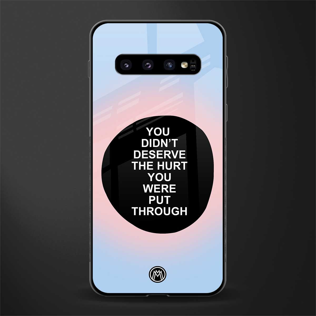 hurt glass case for samsung galaxy s10 image