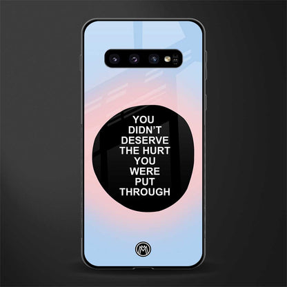 hurt glass case for samsung galaxy s10 image