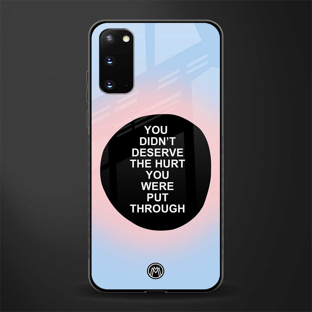 hurt glass case for samsung galaxy s20 image