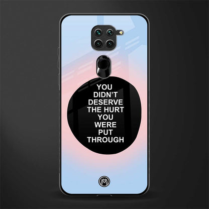 hurt glass case for redmi note 9 image