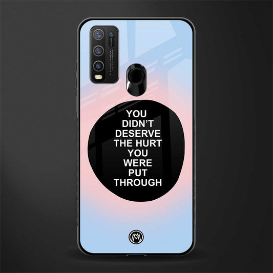 hurt glass case for vivo y30 image