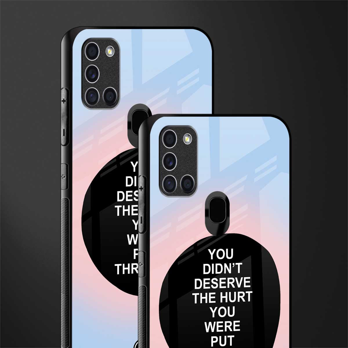 hurt glass case for samsung galaxy a21s image-2