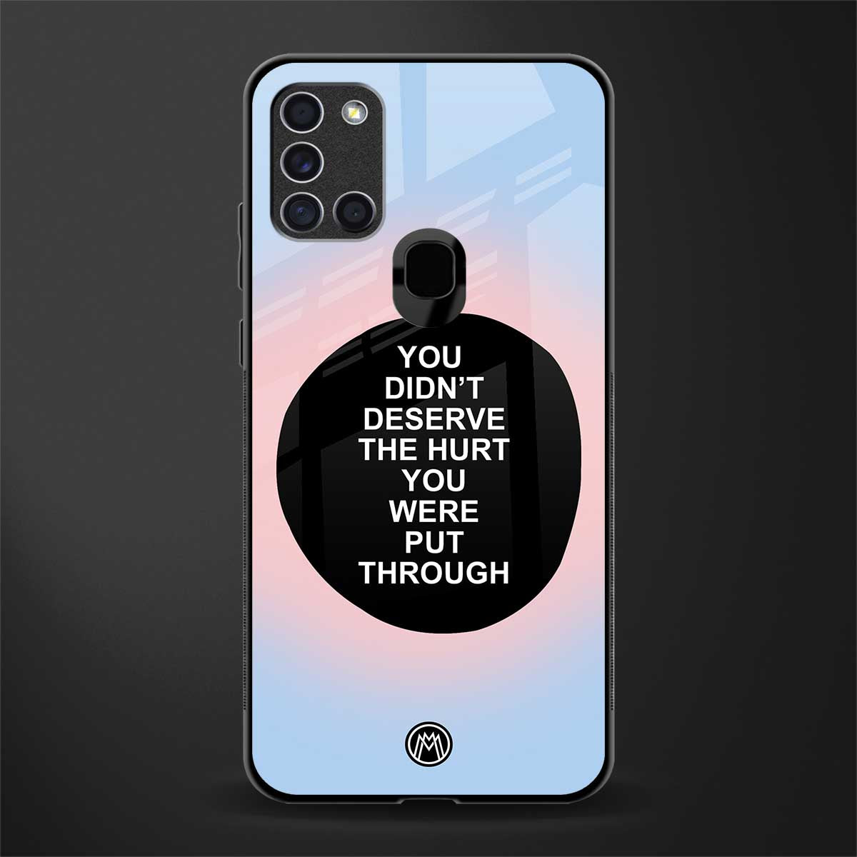 hurt glass case for samsung galaxy a21s image