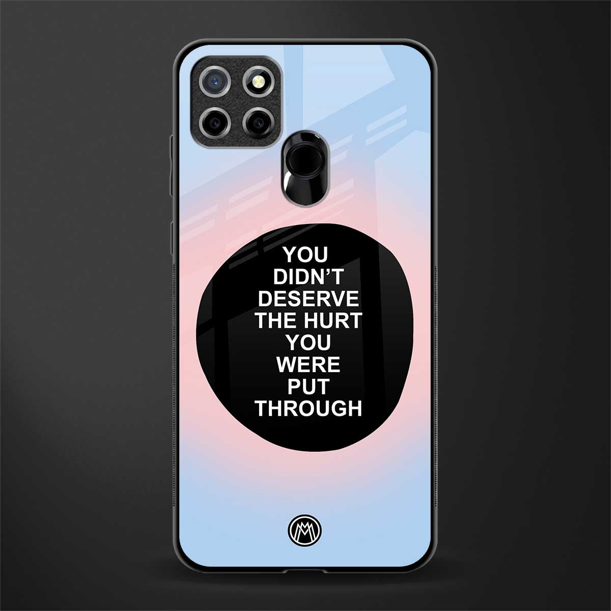 hurt glass case for realme c12 image