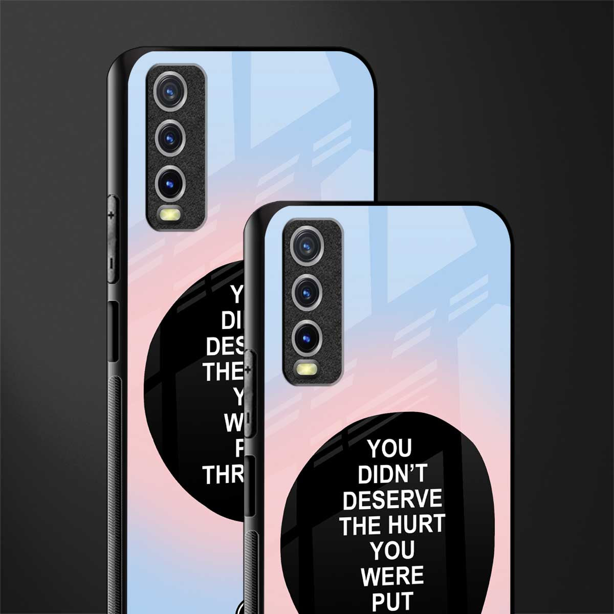 hurt glass case for vivo y12s image-2