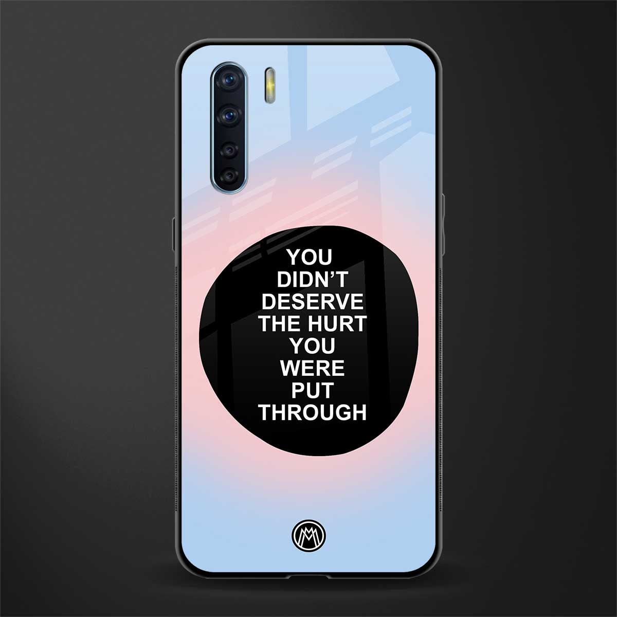 hurt glass case for oppo f15 image