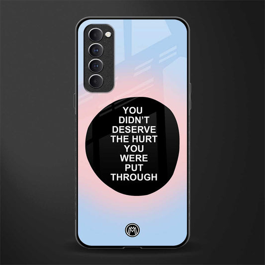 hurt glass case for oppo reno 4 pro image