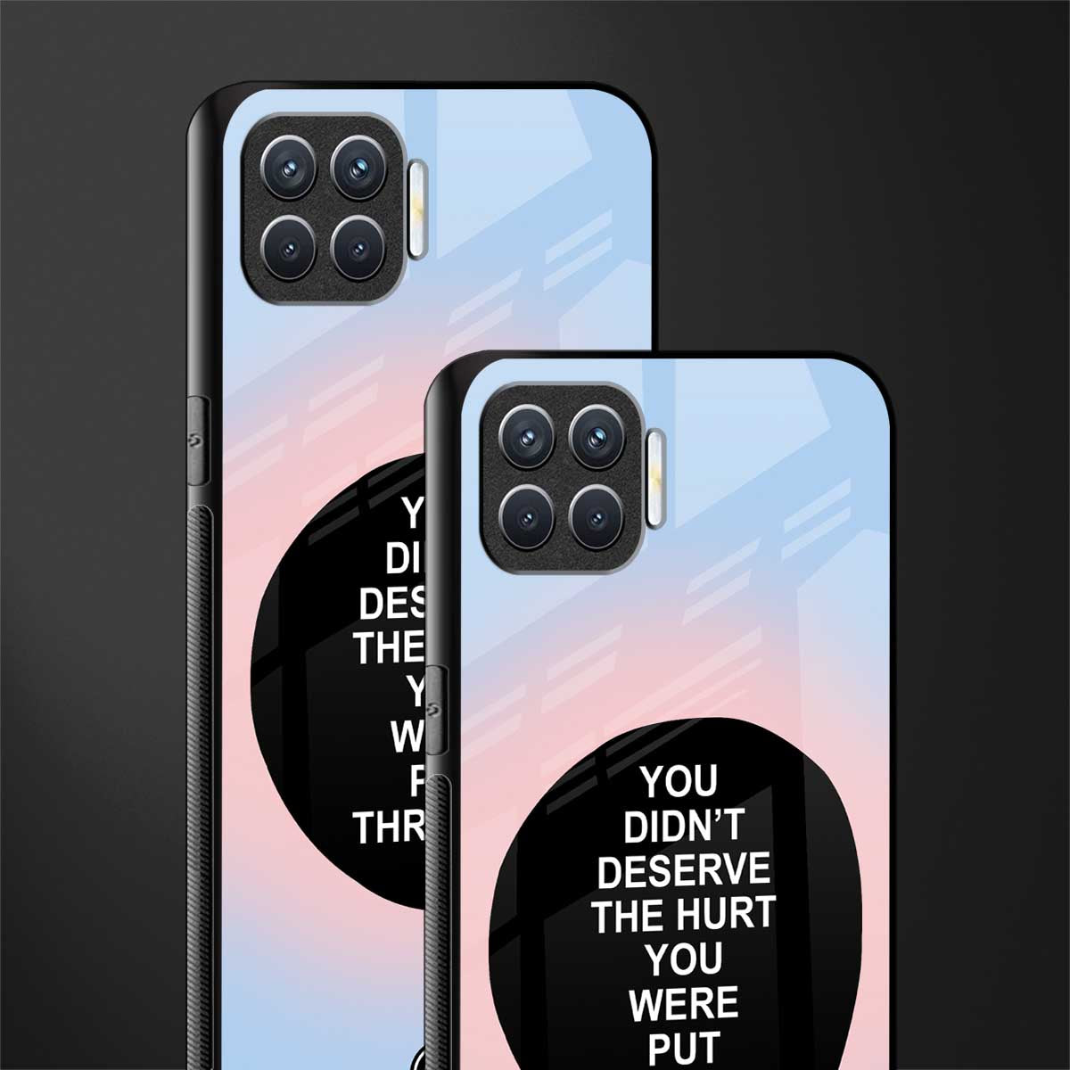 hurt glass case for oppo f17 image-2