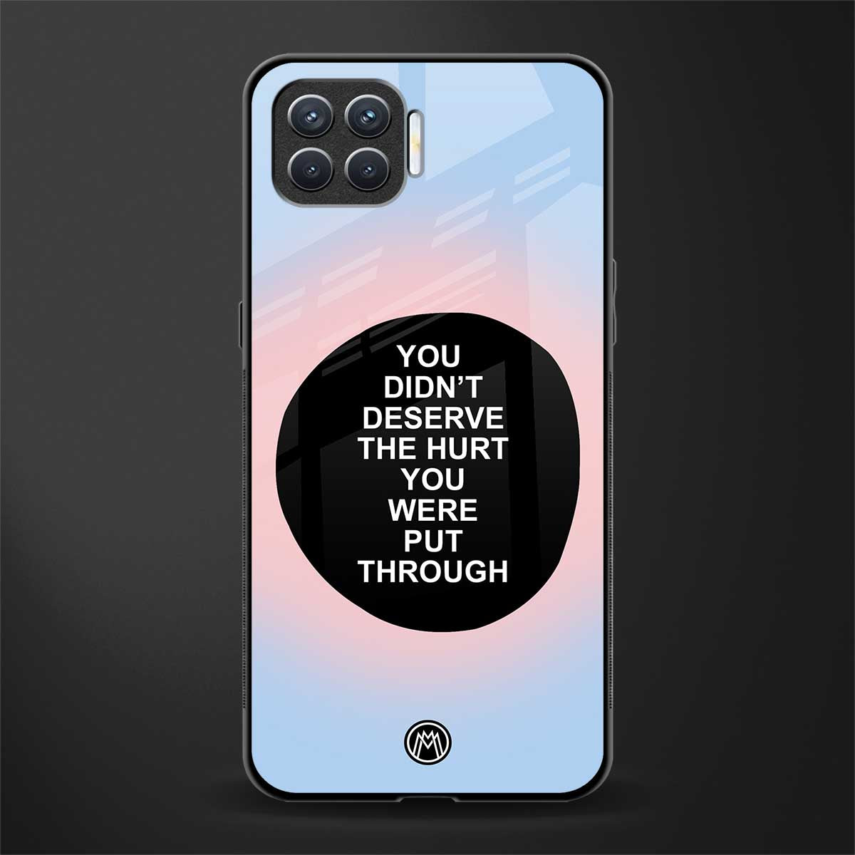 hurt glass case for oppo f17 image