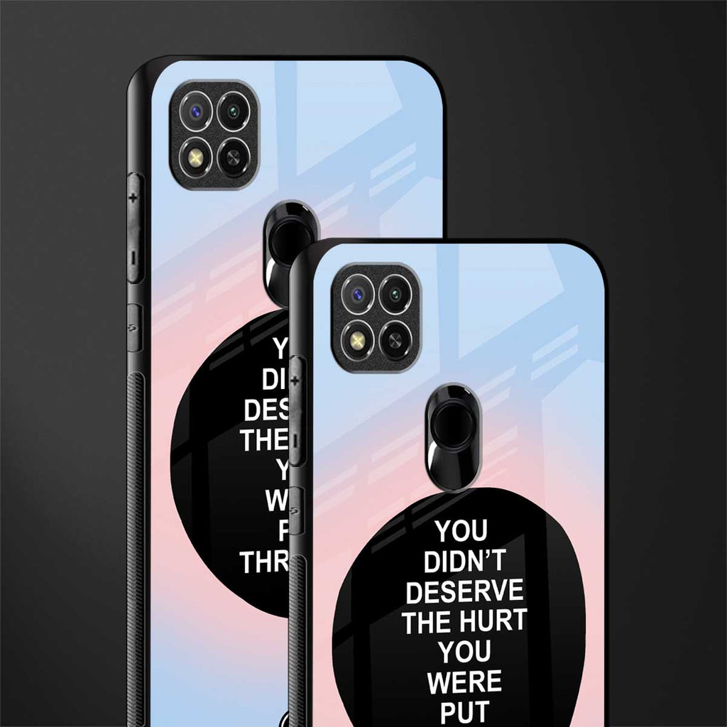 hurt glass case for redmi 9c image-2