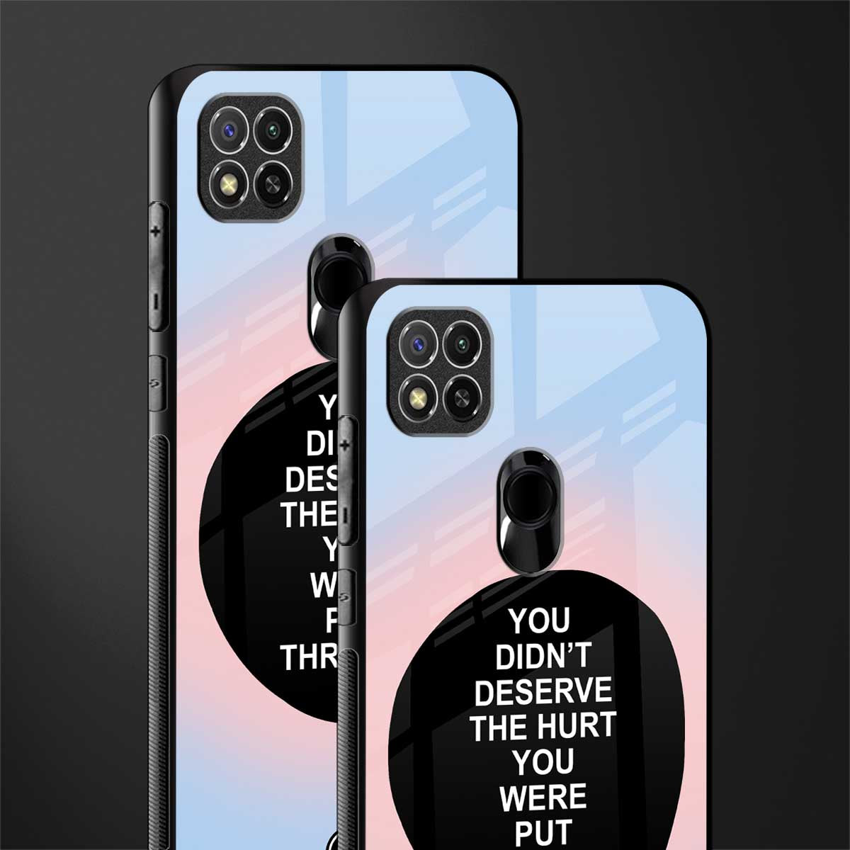 hurt glass case for redmi 9c image-2