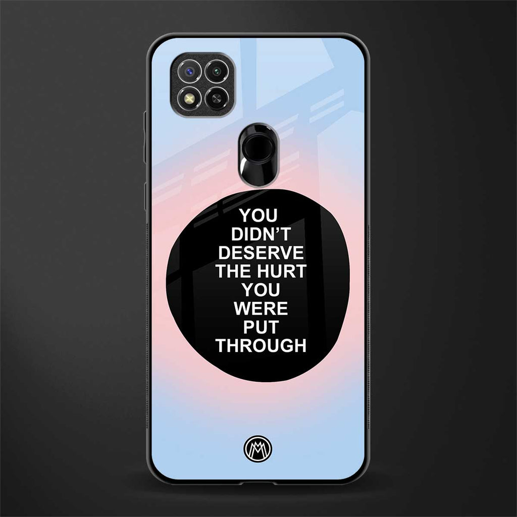 hurt glass case for redmi 9c image