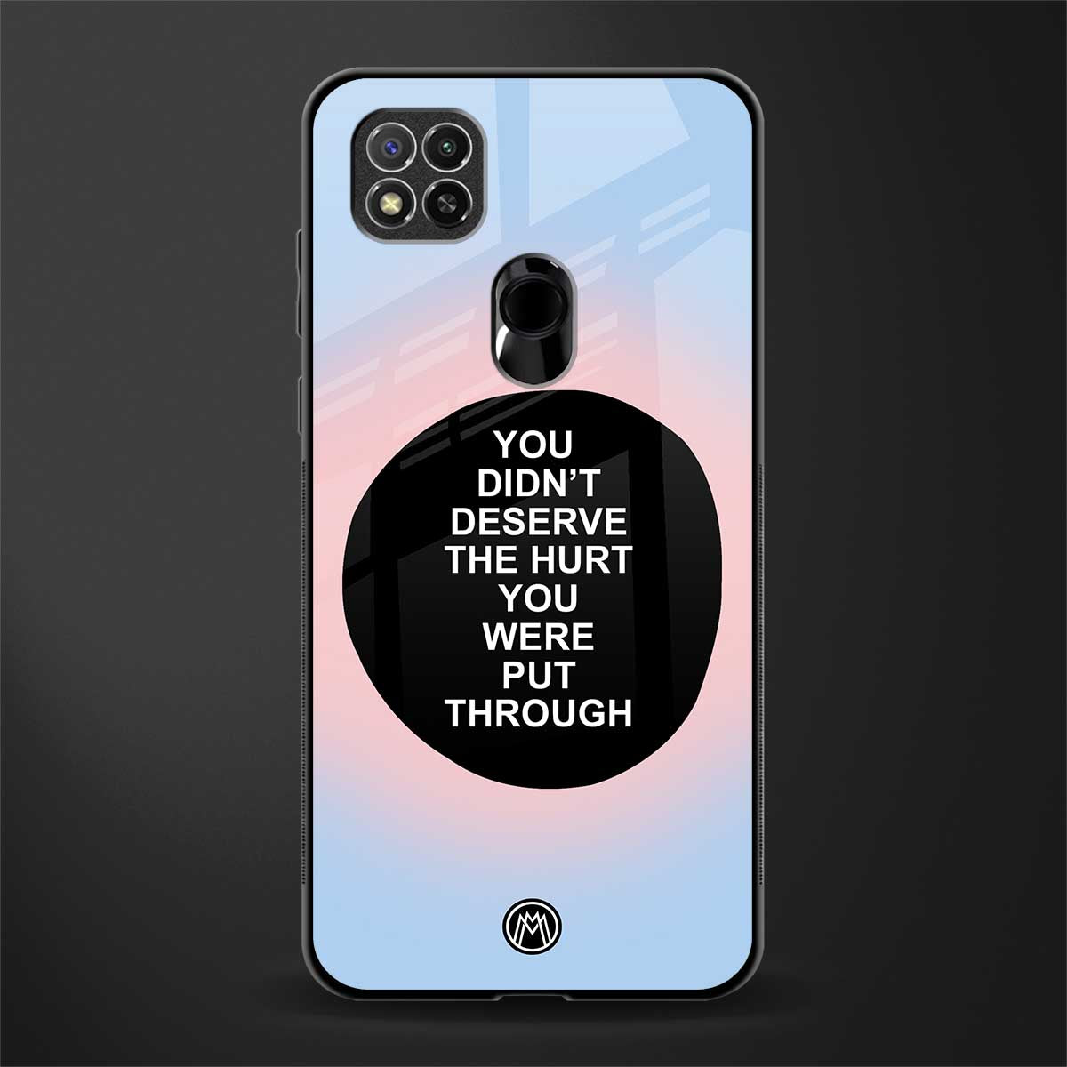 hurt glass case for redmi 9c image