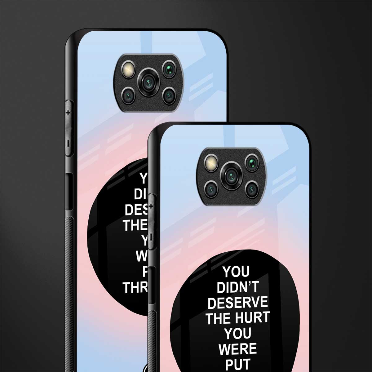 hurt glass case for poco x3 image-2