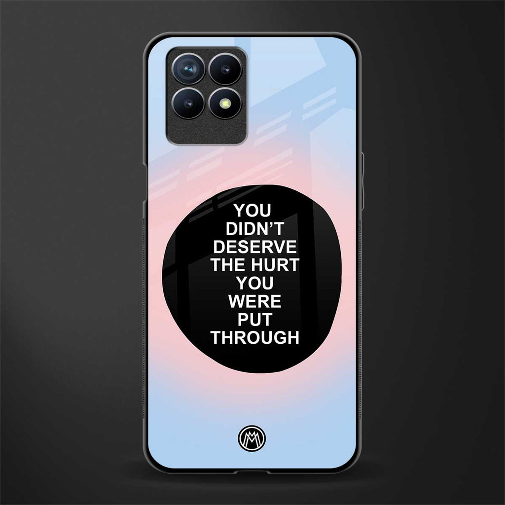 hurt glass case for realme 8i image