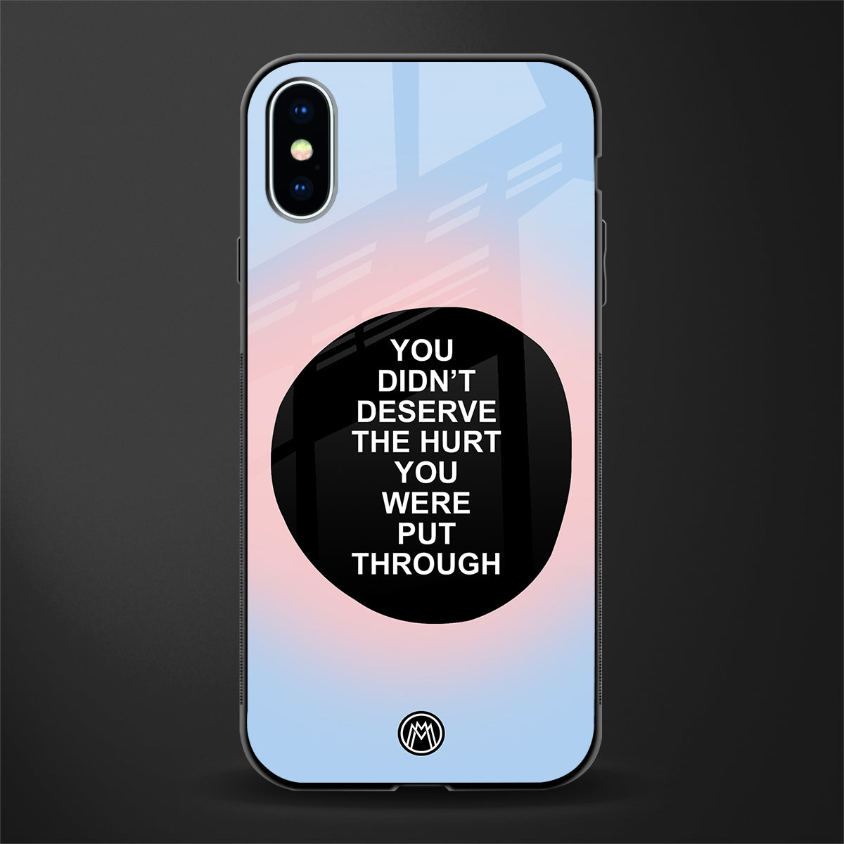 hurt glass case for iphone xs image