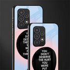 hurt back phone cover | glass case for samsung galaxy a73 5g