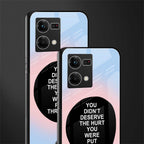 hurt back phone cover | glass case for oppo f21 pro 4g