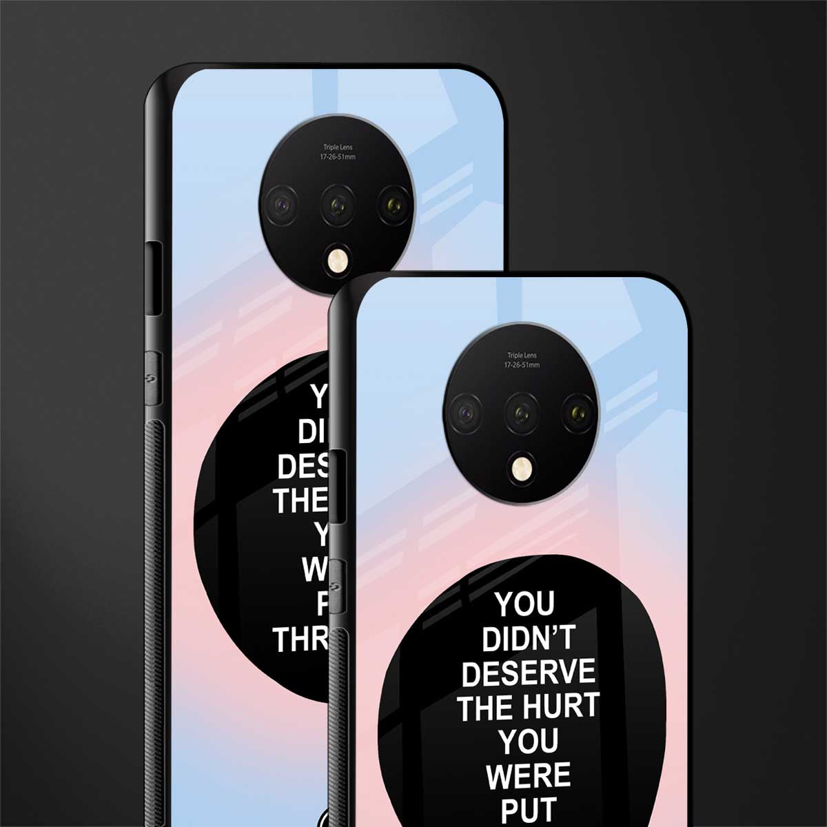 hurt glass case for oneplus 7t image-2