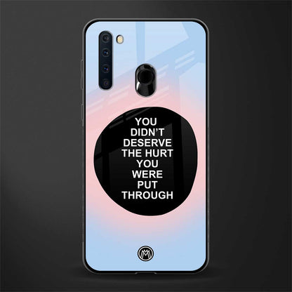 hurt glass case for samsung a21 image