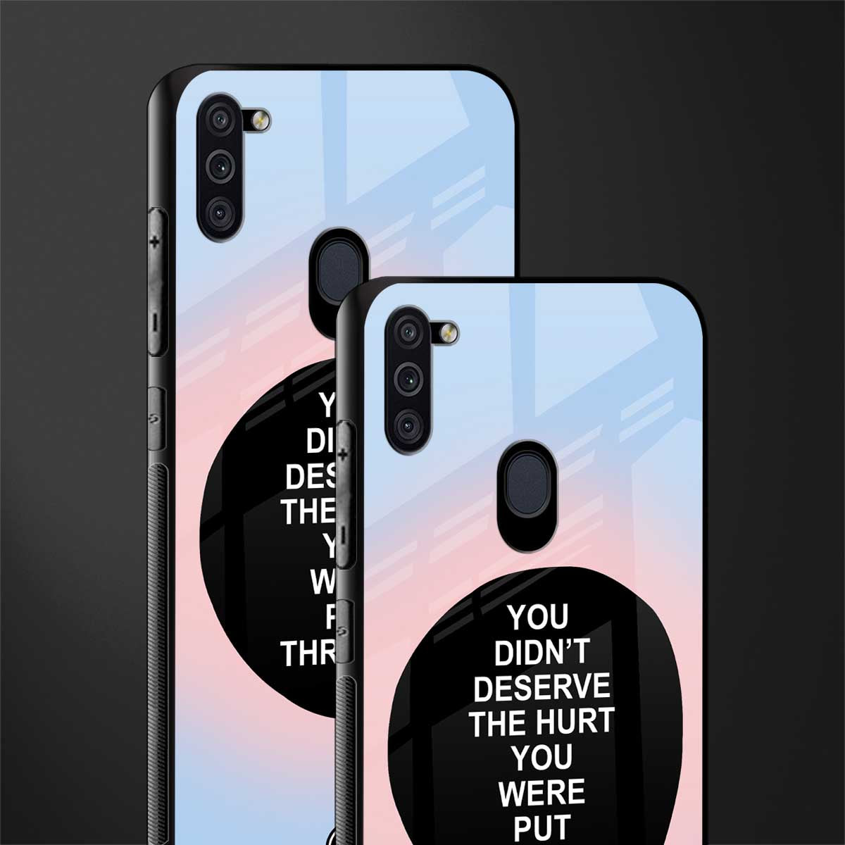 hurt glass case for samsung galaxy m11 image-2