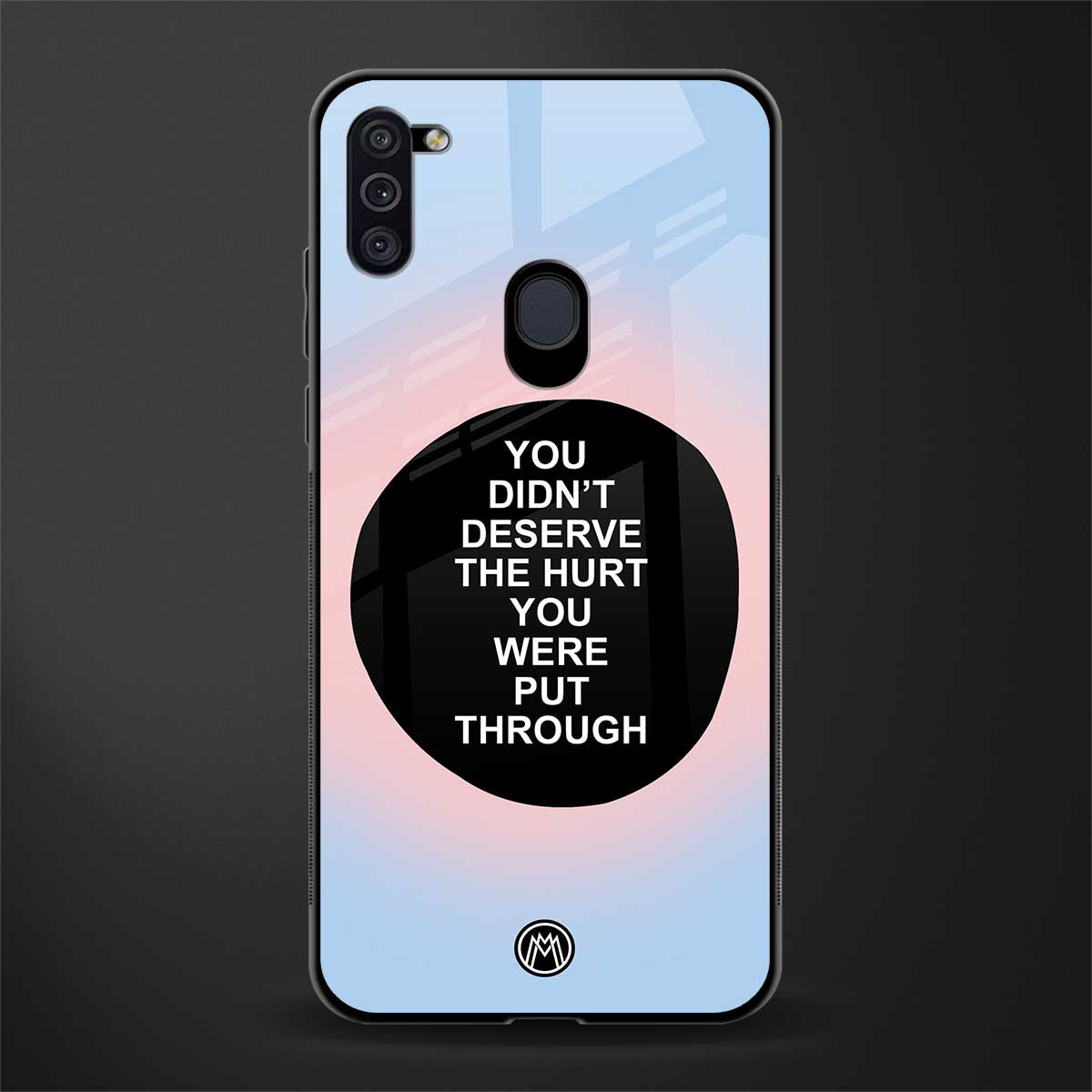 hurt glass case for samsung galaxy m11 image