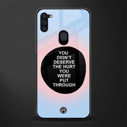 hurt glass case for samsung galaxy m11 image