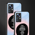hurt back phone cover | glass case for xiaomi 12 pro