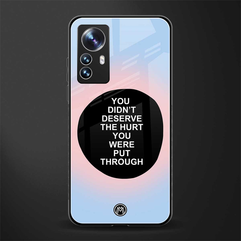 hurt back phone cover | glass case for xiaomi 12 pro