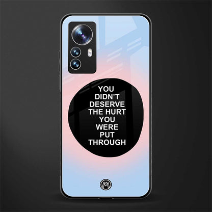 hurt back phone cover | glass case for xiaomi 12 pro