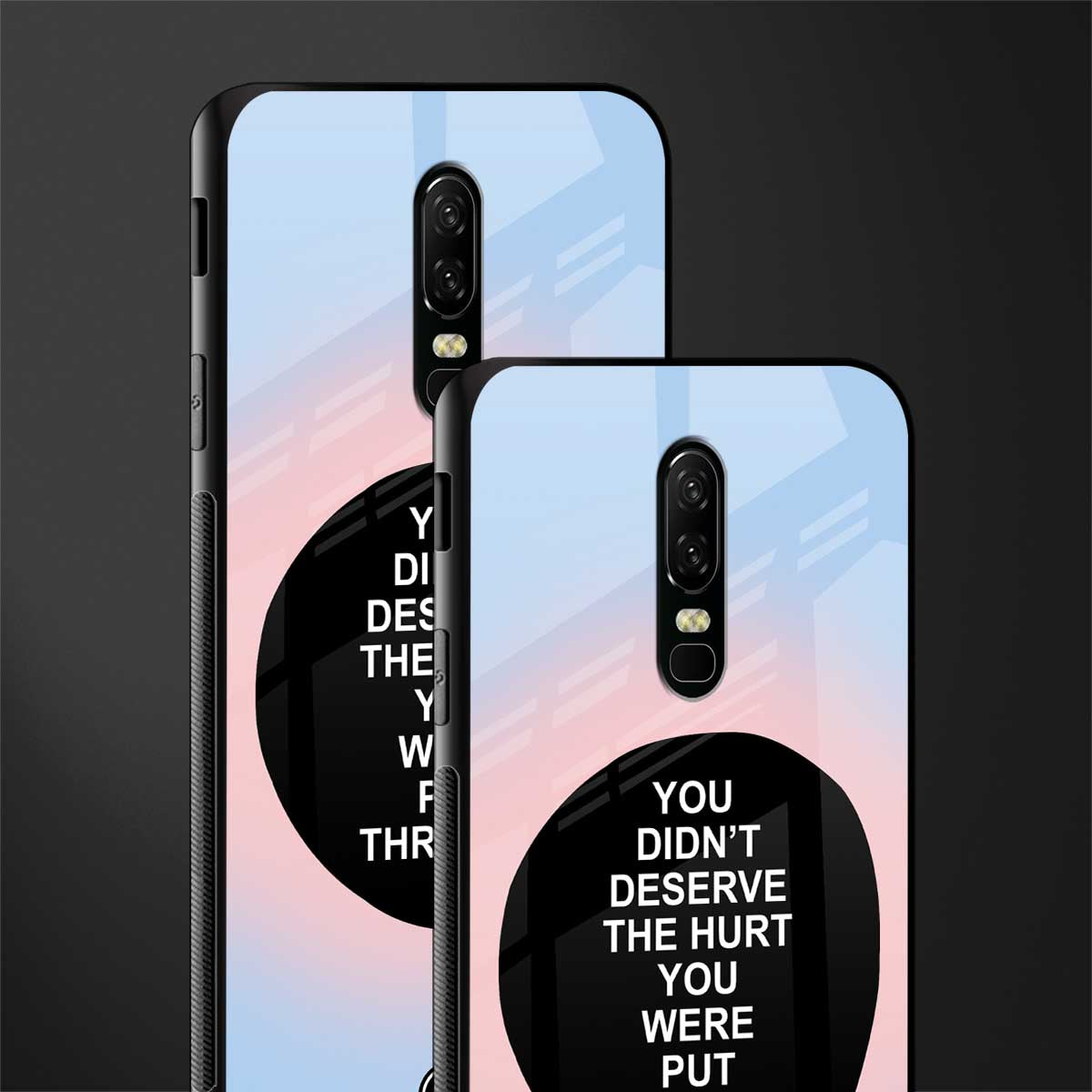 hurt glass case for oneplus 6 image-2