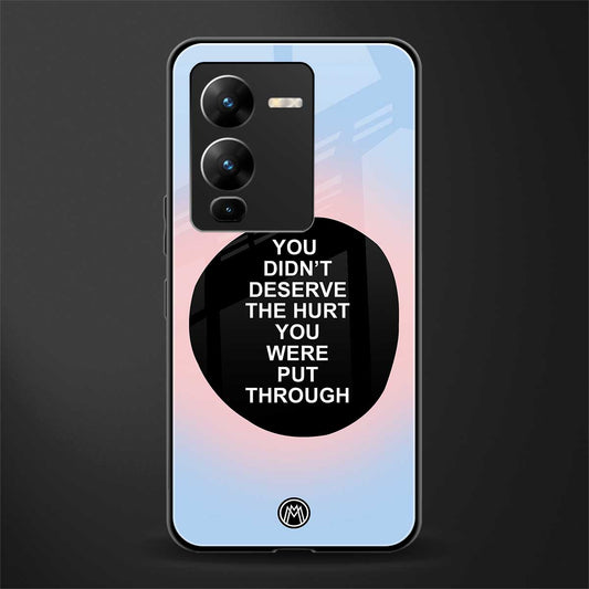 hurt back phone cover | glass case for vivo v25 pro 5g