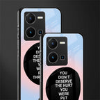 hurt back phone cover | glass case for vivo y35 4g
