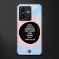 hurt back phone cover | glass case for vivo y22