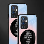 hurt back phone cover | glass case for oneplus 9