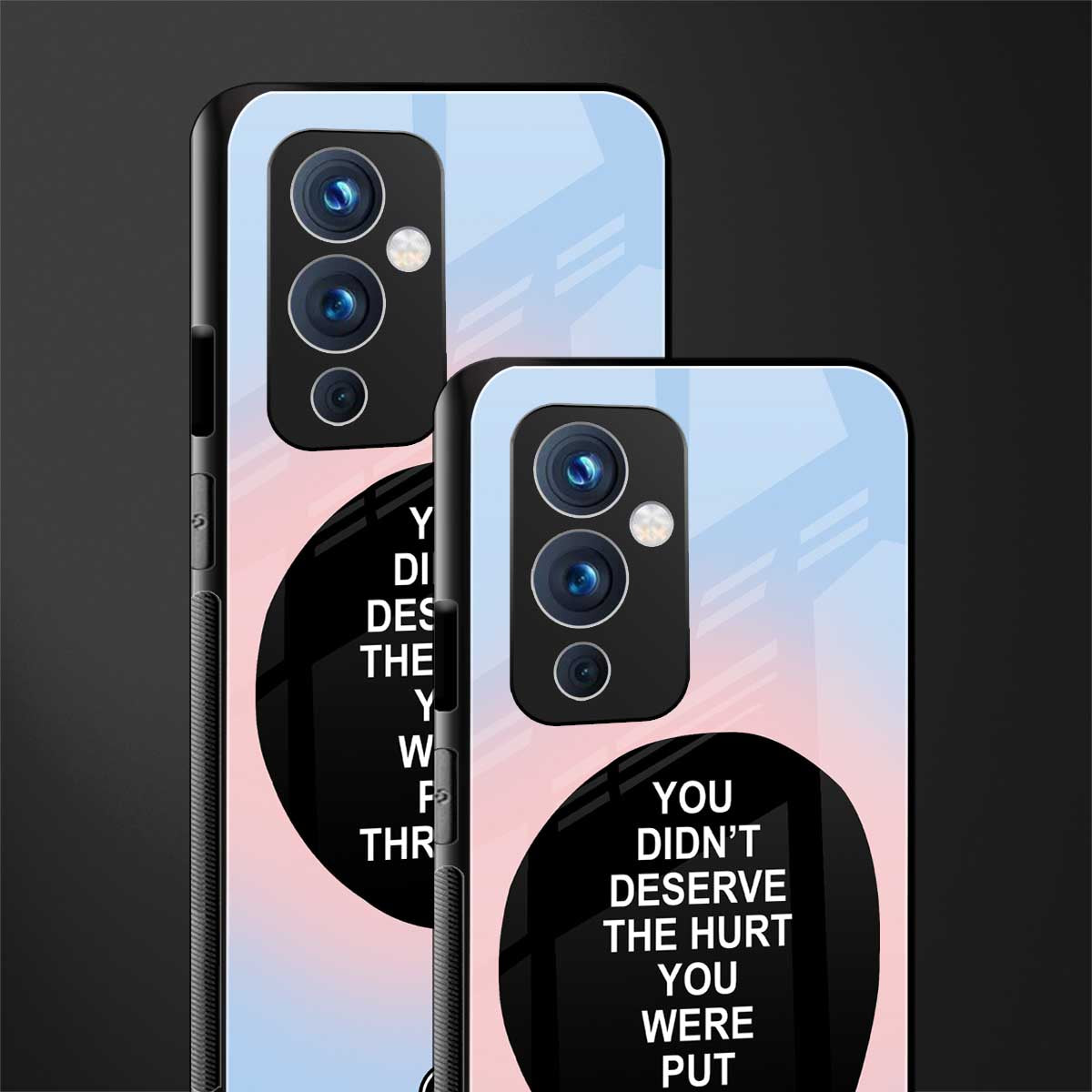 hurt back phone cover | glass case for oneplus 9