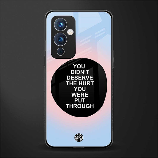 hurt back phone cover | glass case for oneplus 9