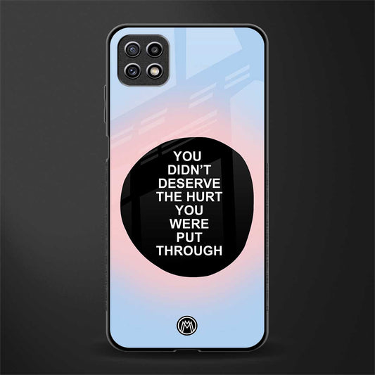 hurt back phone cover | glass case for samsung galaxy f42